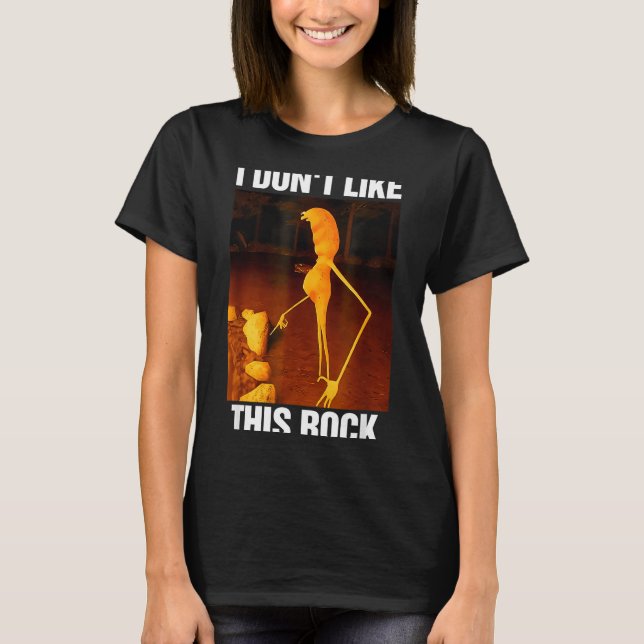 Marcus The Worm Meme Robert I Don't Like This Rock T-Shirt (Front)