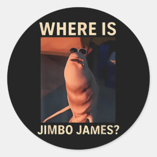 Marcus The Worm Where Is Jimbo James Funny Meme Classic Round Sticker