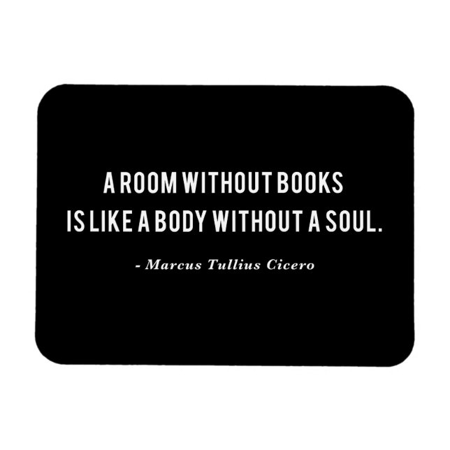Marcus Tullius Cicero Books Quote Magnet (Horizontal)
