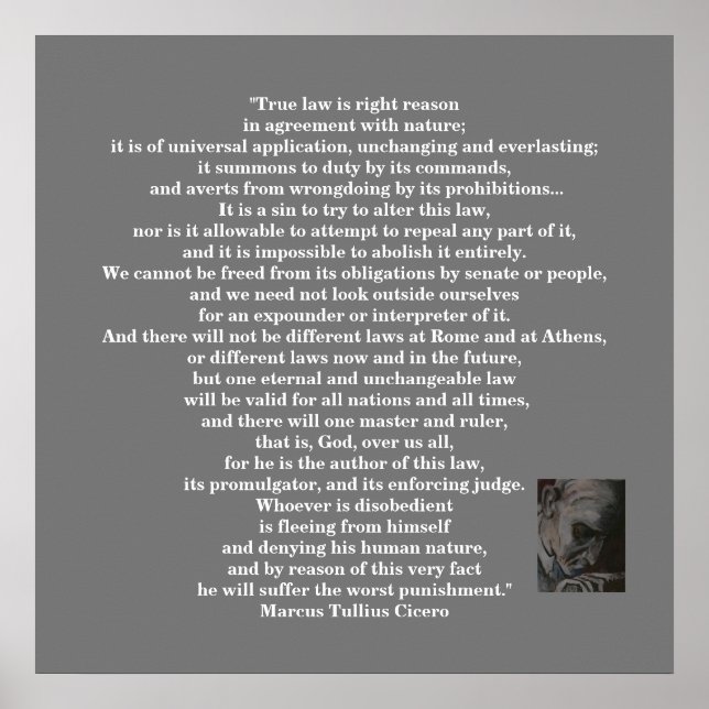 Marcus Tullius Cicero  POSTER (Front)