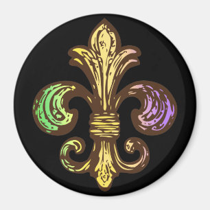 Mardi Fleur de Gras Magnet