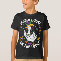 Mardi Goose On The Loose Funny Jester Duck Carniva