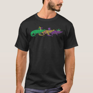 Mardi Grad Alligators 3 Alligators Funny Mardi Gra T-Shirt