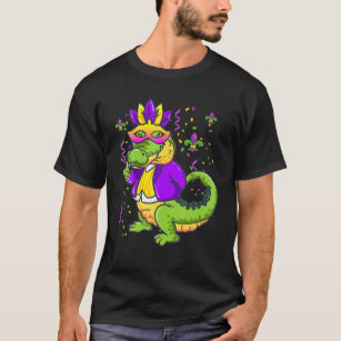 Mardi Grad Alligators 3 Alligators Funny Mardi Gra T-Shirt