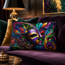 Mardi Gras 16x12 Accent Pillow