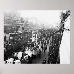 Mardi Gras, 1900 Poster