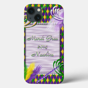 Mardi Gras 2014 New Orleans Harlequin iPhone 13 Case