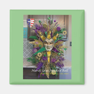 Mardi Gras 2021 Masked Ball commemorative magnet