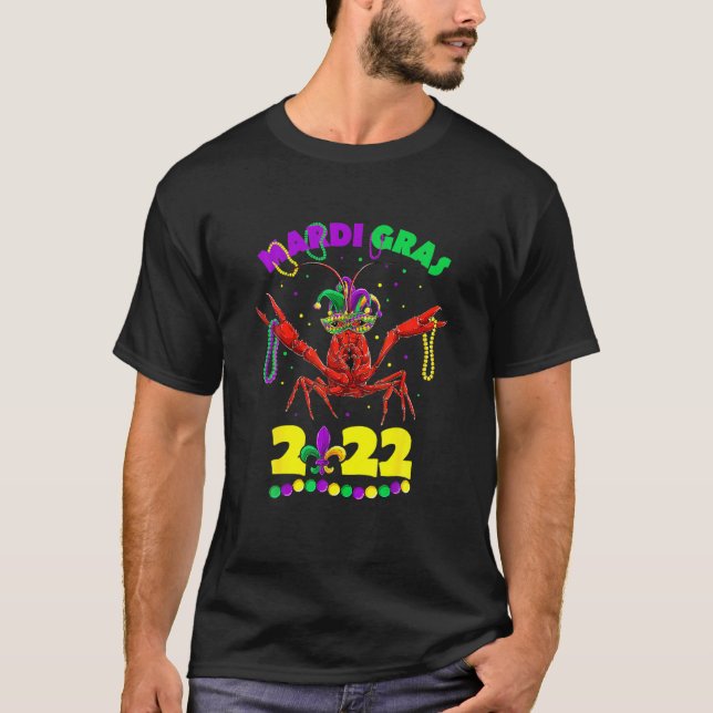 Mardi Gras 2022 Crawfish , Kids Girls Boys Men Wom T-Shirt (Front)