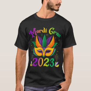 Mardi Gras 2023 Costume With Mask T-Shirt