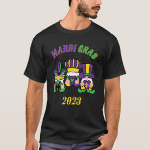 MARDI GRAS 2023 MASKED GNOMES NEW ORLEANS FESTIVAL T-Shirt