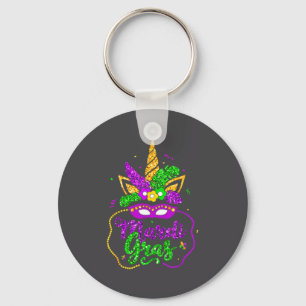 Mardi Gras 2024 Mask Beads New Orlean Party Women  Key Ring