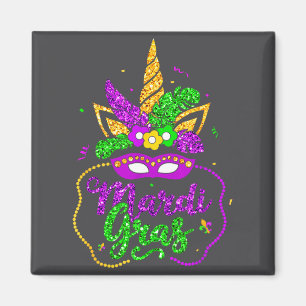 Mardi Gras 2024 Mask Beads New Orlean Party Women  Magnet
