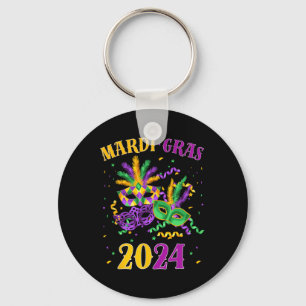 Mardi Gras 2024 Tee Carnival Mardi Gras 2024 Men W Key Ring
