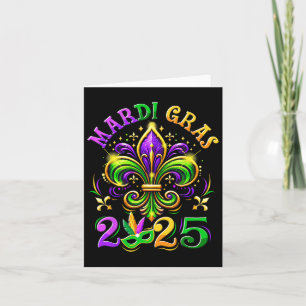Mardi Gras 2025 Fleur De Lis Men Women Kids New Or Card