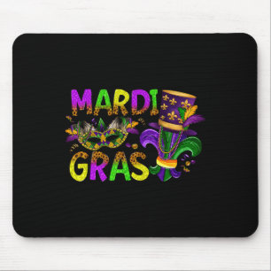 Mardi Gras 2025 Jester Outfit Kids Girls Boys Men Mouse Mat