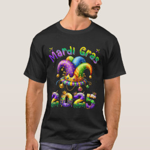 Mardi Gras 2025 Jester Outfit Kids Girls Boys Men T-Shirt
