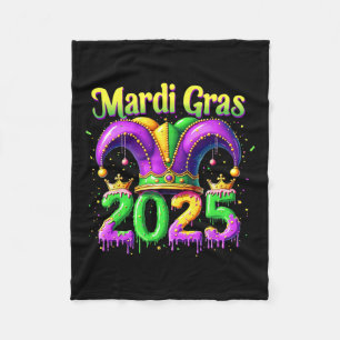 Mardi Gras 2025 Outfits For Men Women 1  Fleece Blanket