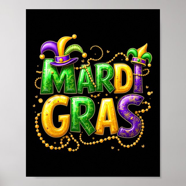 Mardi Gras 2025 Outfits For Men Women  Poster (Front)