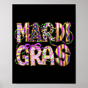 Mardi gras 2026 fat tuesday new orleans festival poster