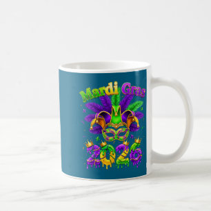 Mardi Gras 2026 Jester Outfit Artwork Coffee Mug