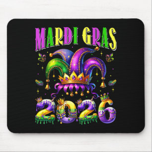 Mardi Gras 2026 Jester Outfit Kids Girls Boys Men  Mouse Mat