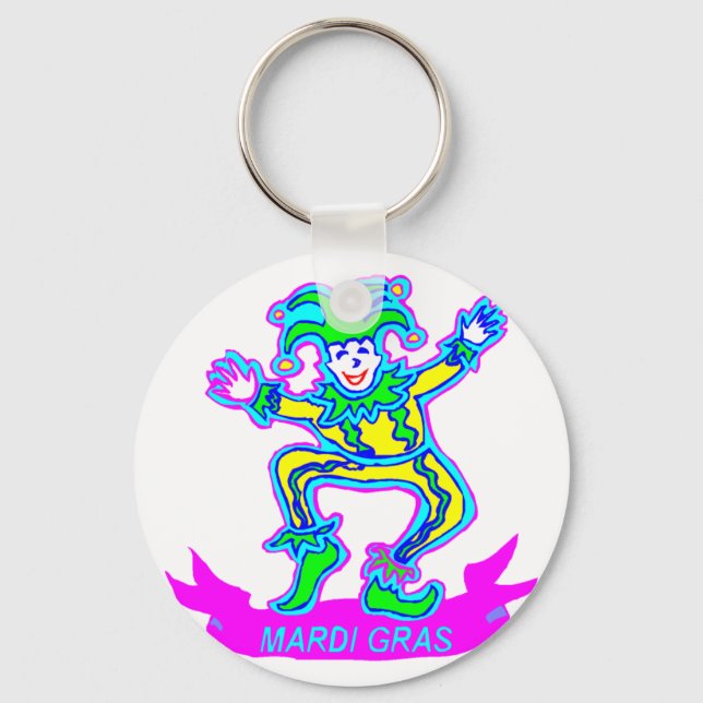 Mardi Gras 2 Key Ring (Front)