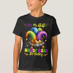 Mardi Gras 44th Birthday Fat Tuesday 44 Years Old T-Shirt