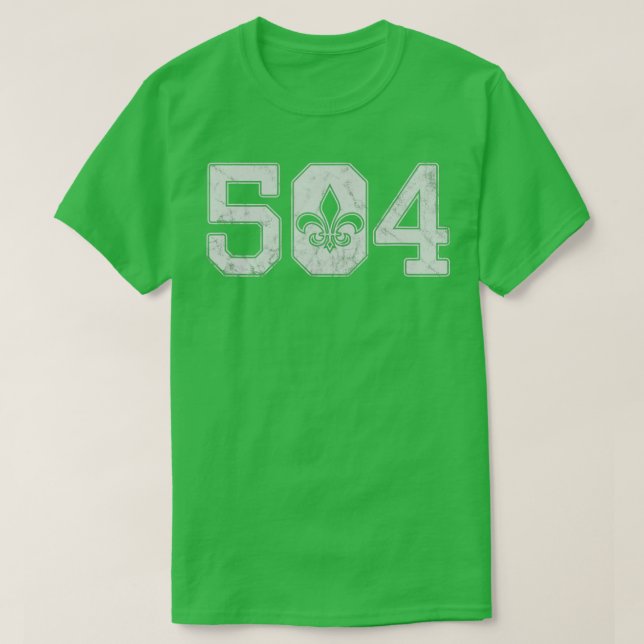 Mardi Gras 504 Nola New Orleans Louisiana LA 2019 T-Shirt (Design Front)