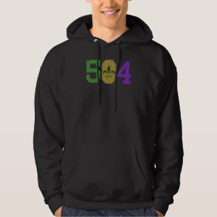 Mardi Gras 504 Nola New Orleans Louisiana LA 2023  Hoodie