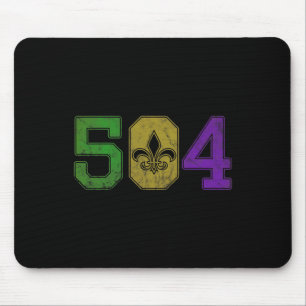 Mardi Gras 504 Nola New Orleans Louisiana La Mouse Mat