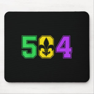Mardi Gras 504 Nola New Orleans Louisiana La  Mouse Mat