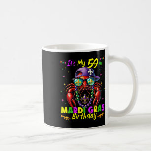 Mardi Gras 59th Birthday Fat Tuesday 59 Years Old  Coffee Mug