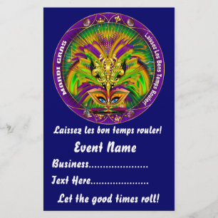 Mardi Gras 5.5" x 8.5"  Please View Notes Flyer