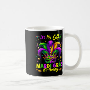 Mardi Gras 64th Birthday Fat Tuesday 64 Years Old  Coffee Mug