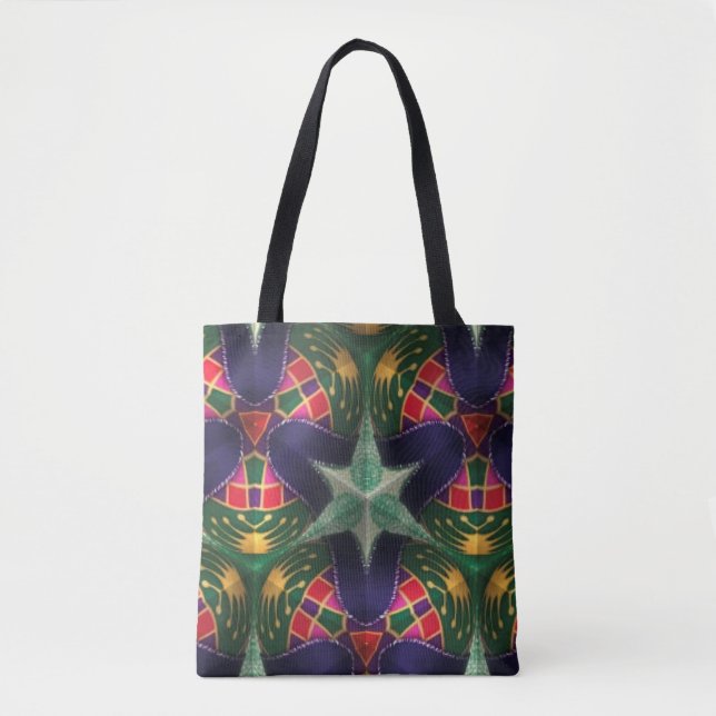Mardi Gras Abstract Colourful  Tote Bag (Front)