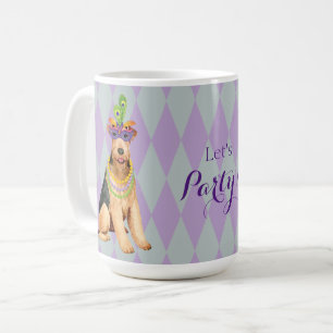 Mardi Gras Airedale Coffee Mug