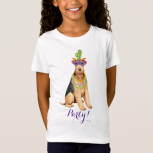 Mardi Gras Airedale T-Shirt