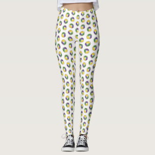 Mardi Gras- All of the King Cakes Leggings