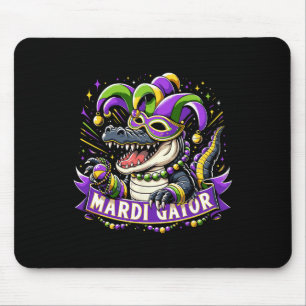 Mardi Gras Alligator Celebration Mardigator Mouse Mat