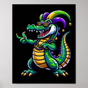 Mardi Gras Alligator Costume Kids Toddler Boys Mar Poster