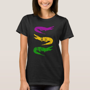 Mardi Gras Alligator Gators Crocodile Parade T-Shirt