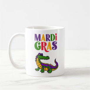Mardi Gras Alligator, Mardi Gras Party  Coffee Mug