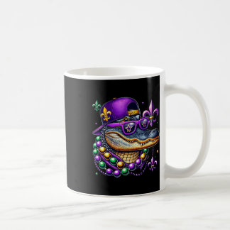 Mardi Gras Alligator Mardigator Crocodile Kids Boy Coffee Mug