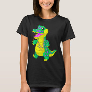 Mardi Gras Alligator Masquerade Carnival Costume M T-Shirt