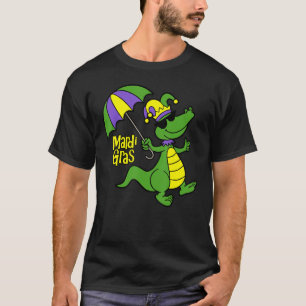 Mardi Gras Alligators Sunglass Umbrella Funny Cute T-Shirt