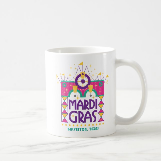 Mardi Gras Arch, Galveston, Texas Coffee Mug (Right)