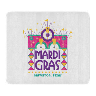Mardi Gras Arch, Galveston, Texas Cutting Board