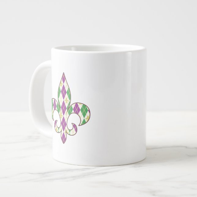 Mardi Gras Argyle Speciality Mug (Front Left)