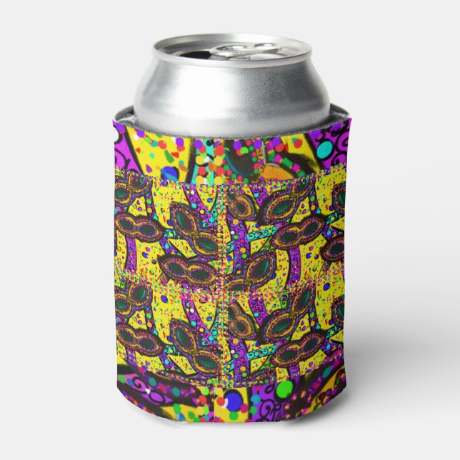 Mardi Gras Art Can Cooler (Can Front)